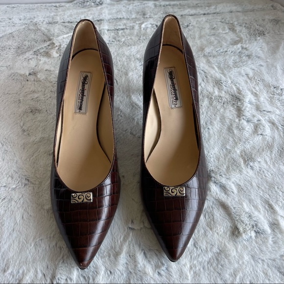 New Brighton Crocodile Style Hi Heels Lady’s Shoes size 8 - Picture 11 of 16